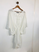 Load image into Gallery viewer, Karen Millen Women&#39;s Slouchy Crochet Shift Dress | UK16  | White
