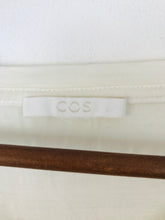 Load image into Gallery viewer, COS Women’s 100% Silk Scoop Neck T-Shirt | M UK12 | Beige
