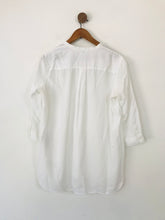 Load image into Gallery viewer, Uniqlo Women&#39;s Collarless Blouse | L UK14 | White
