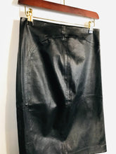 Load image into Gallery viewer, Joseph Women&#39;s Leather Pencil Skirt | EU38 UK10 | Black
