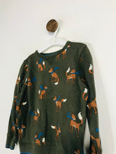 Load image into Gallery viewer, John Lewis Kid&#39;s Animal Print Sweatshirt | 4 Years | Green
