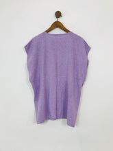 Load image into Gallery viewer, Hush Women&#39;s Linen Blend Vest | M/L UK14 | Purple
