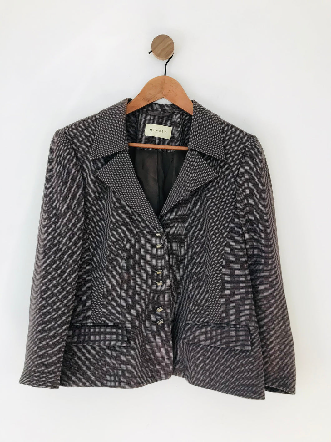 Minuet Women's Smart Fitted Blazer Jacket | UK14 | Brown