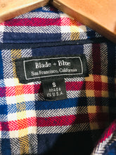 Load image into Gallery viewer, Blade + Blue Men&#39;s Check Flannel Button-Up Shirt | S | Multicoloured
