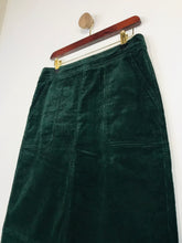 Load image into Gallery viewer, Boden Women&#39;s Corduroy Midi Skirt | UK12 | Green
