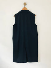 Load image into Gallery viewer, Jaeger Women&#39;s Sleeveless Longline Overcoat Coat | UK14 | Blue
