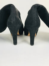 Load image into Gallery viewer, LK Bennett Women&#39;s Suede Heeled Boots | EU38 UK5 | Black
