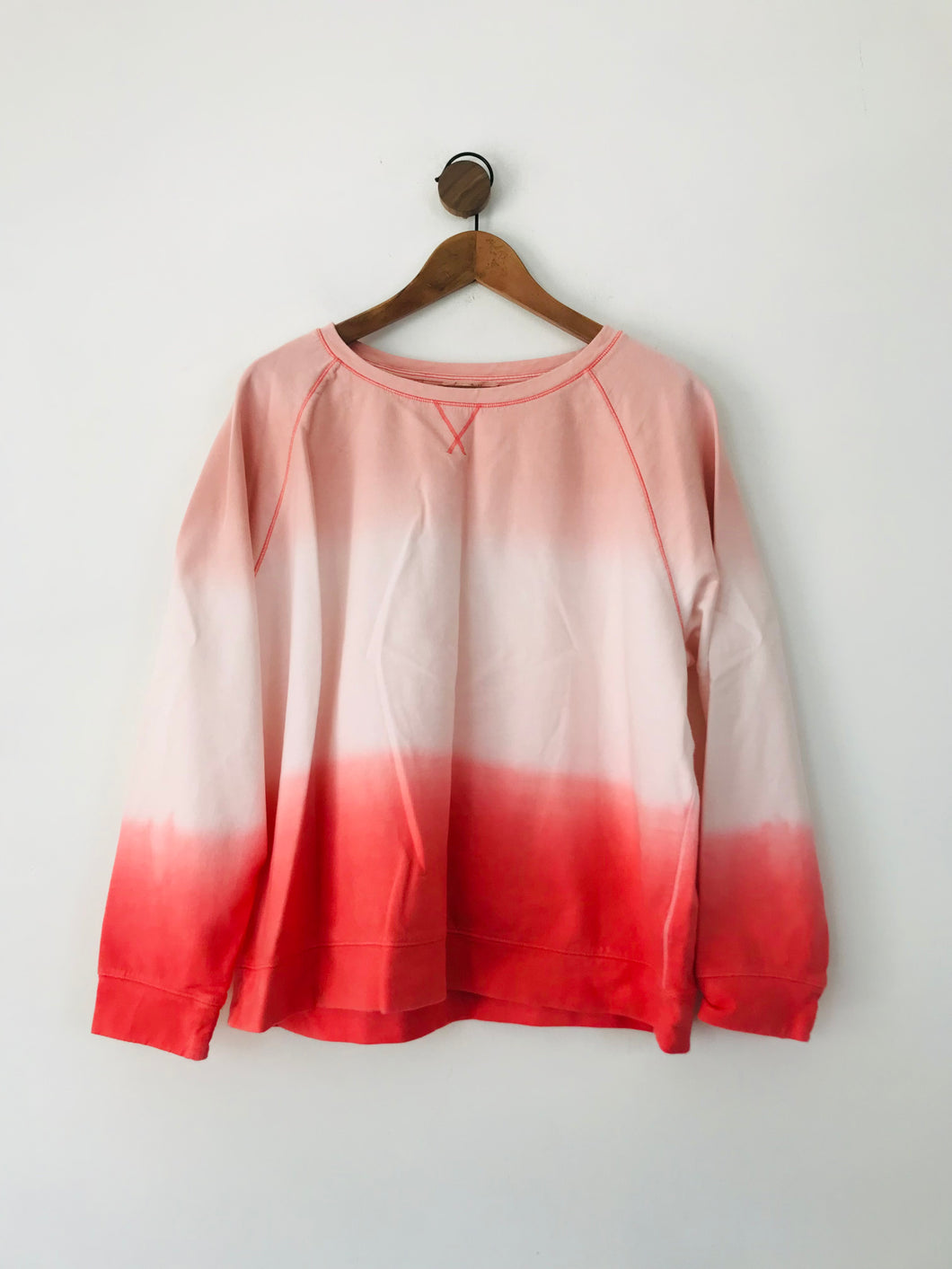 White Stuff Women's Ombre Sweatshirt | XL | Pink