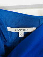 Load image into Gallery viewer, Carven Womens Pleated A-line Skirt | EU42 UK14 W32 | Blue
