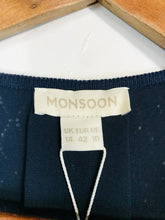 Load image into Gallery viewer, Monsoon Women&#39;s Knit Layered Cardigan NWT | UK14 | Blue
