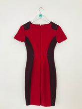 Load image into Gallery viewer, Karen Millen Women’s V-Neck Sheath Dress | UK8 | Red
