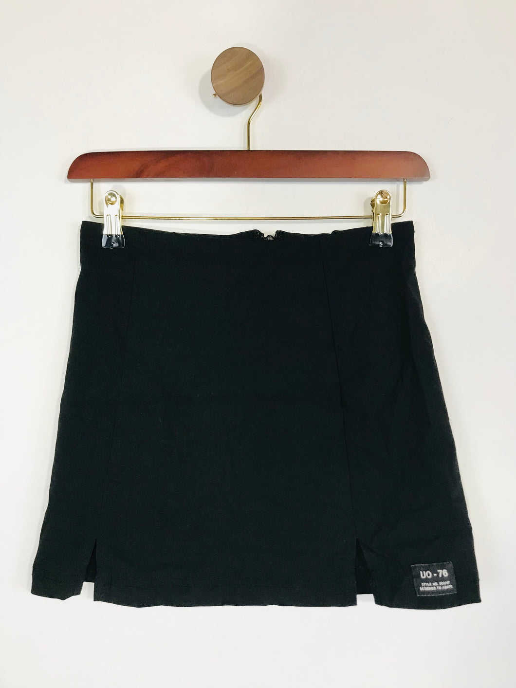 Urban Outfitters Women's UO-76 Side Slit Mini Skirt | XS UK6-8 | Black
