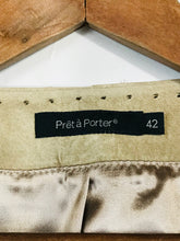 Load image into Gallery viewer, Pret a Porter Women&#39;s Suede Blazer Jacket | EU42 UK14 | Beige
