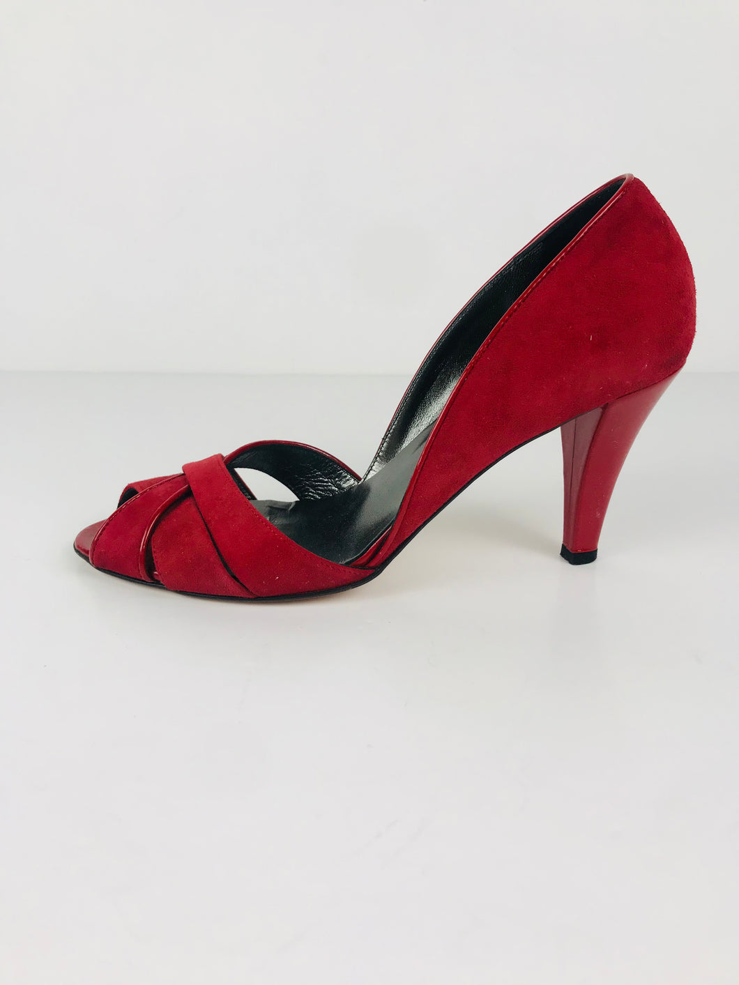 Hobbs Women's Suede Heels | EU38 UK5 | Red