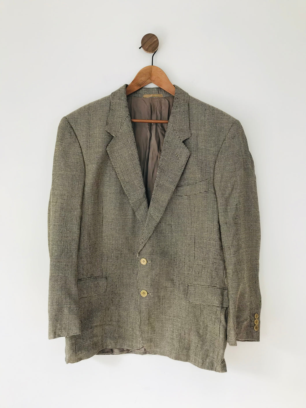Jaeger Men’s Wool Blazer Suit Jacket | 44 XL | Brown