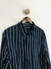 Load image into Gallery viewer, French Connection Men&#39;s Cotton Striped Button-Up Shirt | XL | Blue
