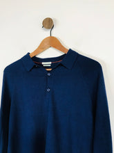 Load image into Gallery viewer, Stile Benetton Men&#39;s Cashmere Cotton Polo Shirt | S | Blue
