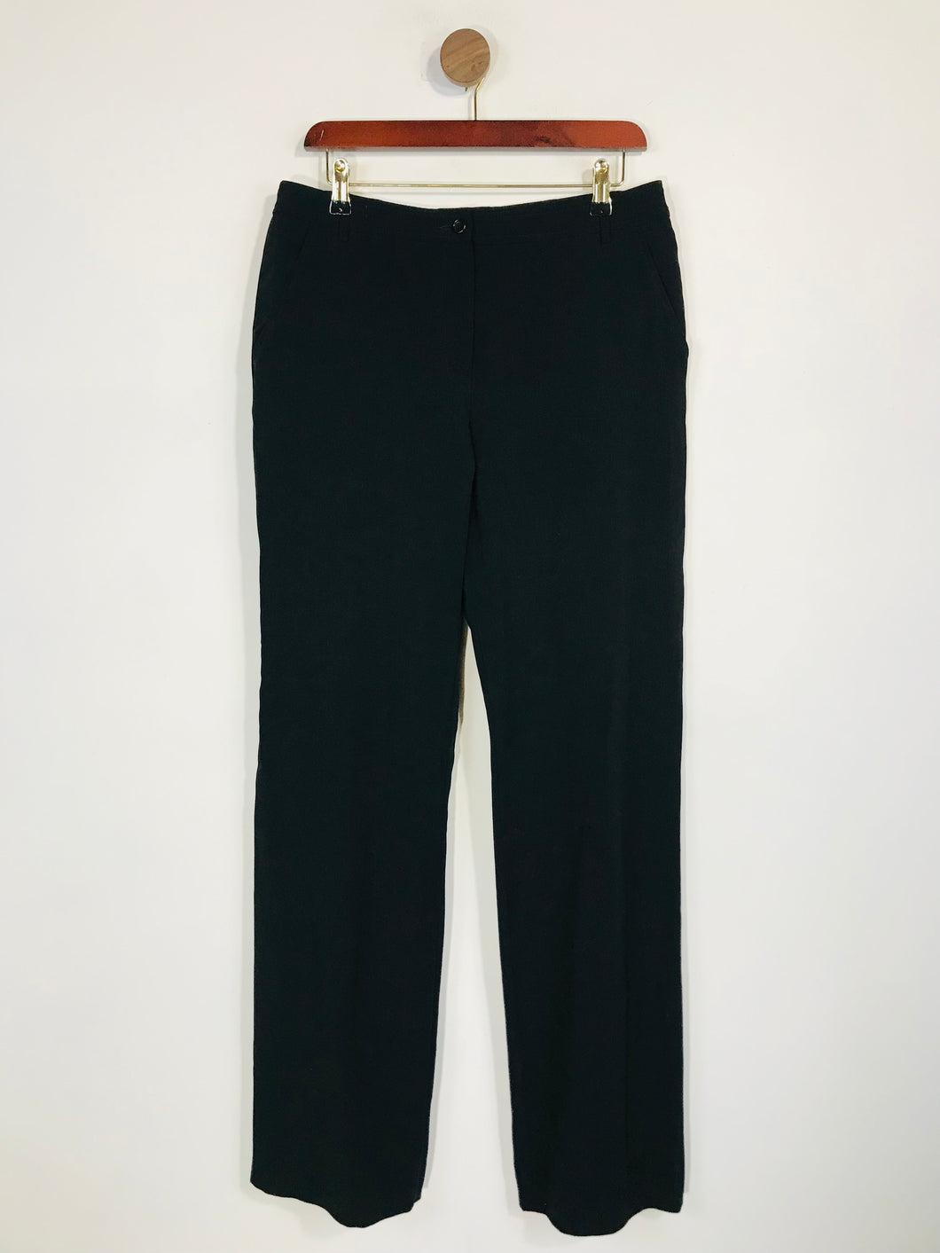 Gerard Darel Women's Wool Smart Trousers | EU42 UK14 | Black