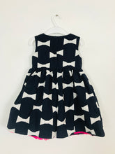 Load image into Gallery viewer, Kate Spade x Baby Gap Kid’s Bow Printed Aline Dress | 3 Years | Blue
