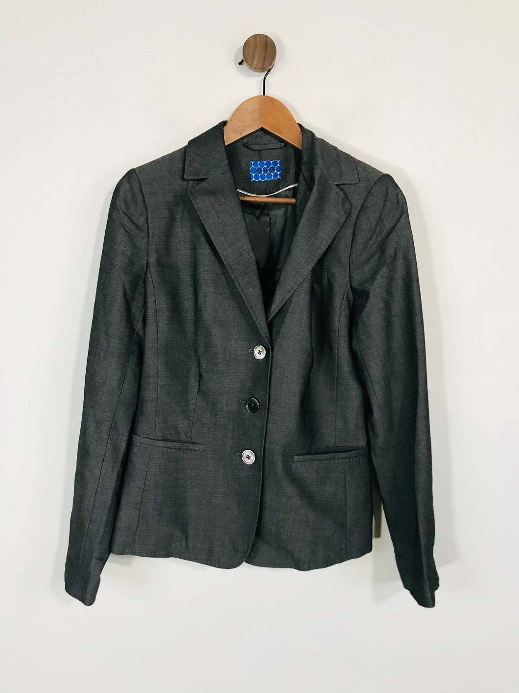 Hobbs Women's Wool Smart Suit Blazer Jacket | UK12 | Grey