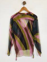 Load image into Gallery viewer, Antik Batik Women&#39;s Silk Sheer Blouse | L UK14 | Multicoloured
