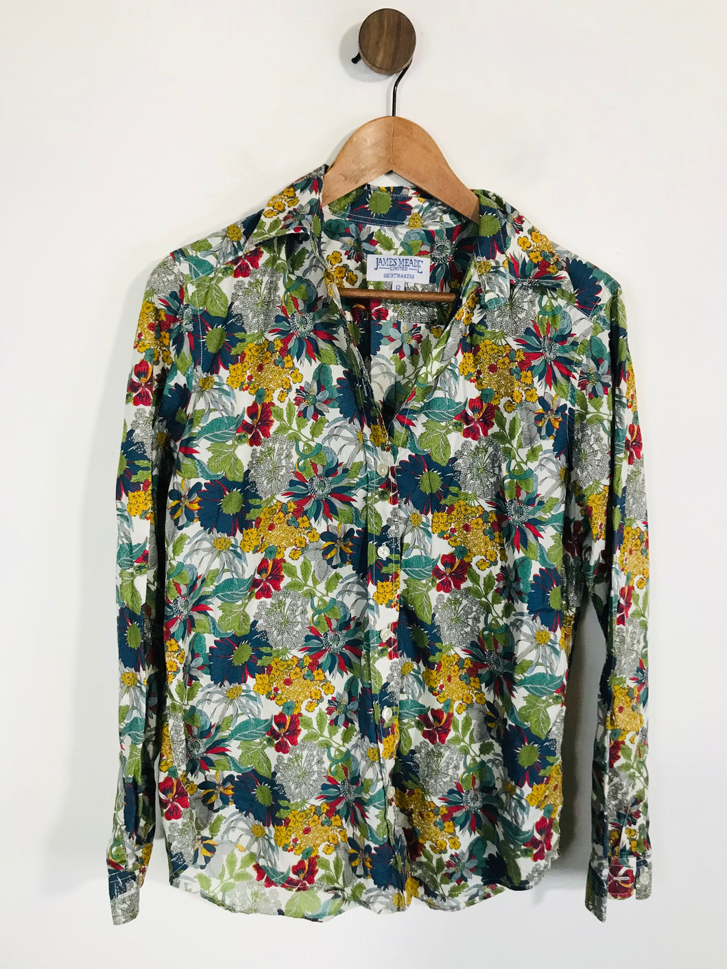 James Meade Women's Floral Button-Up Shirt | UK12 | Multicoloured