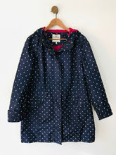 Load image into Gallery viewer, Joules Women&#39;s Polka Dot Parka Jacket | UK16 | Blue

