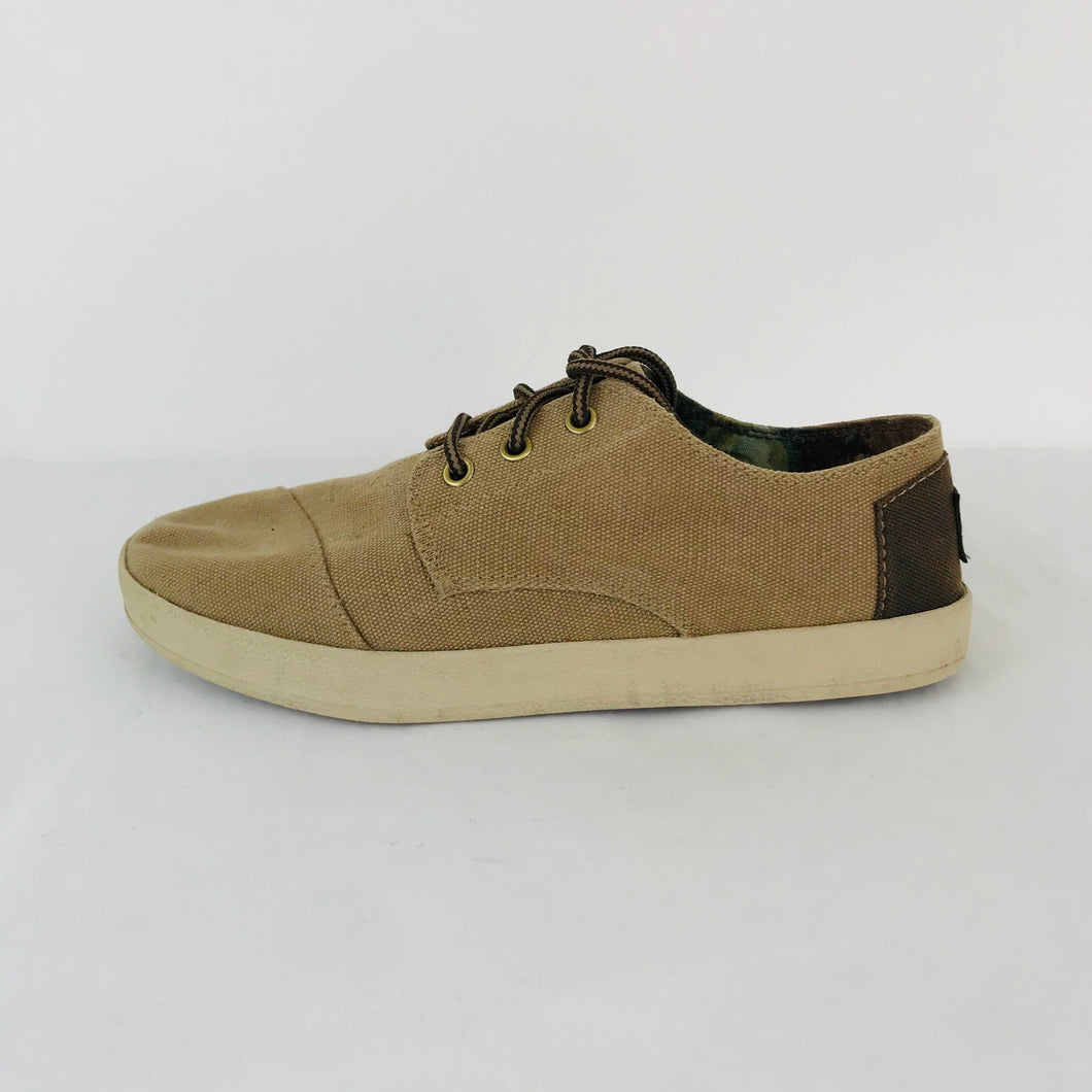 Toms Mens National Geographic Canvas Trainers | UK8 | Brown