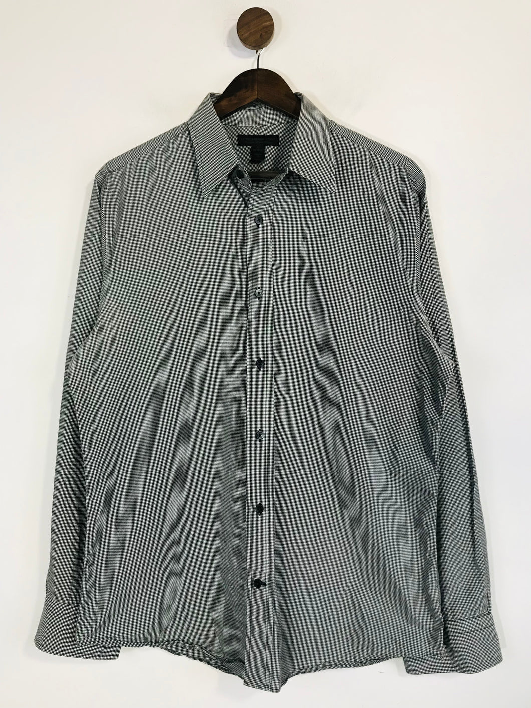 Express Men's Cotton Check Gingham Button-Up Shirt | L | Multicoloured