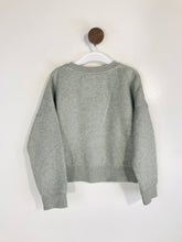 Load image into Gallery viewer, Mini Boden Kid&#39;s Leopard Print Sweatshirt | 4-5 Year 110cm | Grey
