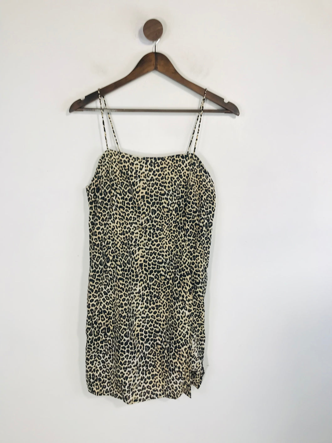 Motel Women's Leopard Print Mini Dress | S UK8 | Brown