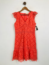 Load image into Gallery viewer, Michael Kors Women&#39;s Floral Lace A-Line Dress NWT | M UK10-12 | Orange
