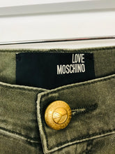 Load image into Gallery viewer, Moschino Womens Straight Leg Distressed Jeans | 28 UK10 | Khaki Green
