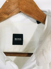 Load image into Gallery viewer, Hugo Boss Men&#39;s Cotton Smart Button-Up Shirt | L | White

