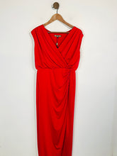 Load image into Gallery viewer, Biba Women&#39;s Ruched Maxi Dress NWT | UK12 | Red

