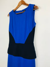 Load image into Gallery viewer, Mango Women&#39;s Peplum Sheath Dress NWT | S UK8 | Blue

