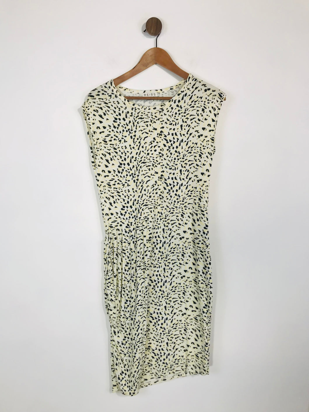 Reiss Women's Jersey Terrazzo Print Midi Dress | UK12 | Multicoloured