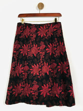 Load image into Gallery viewer, Nicole Farhi Women&#39;s Floral Wrap A-Line Skirt | UK8 | Red
