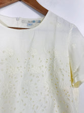 Load image into Gallery viewer, Boden Women&#39;s Broderie Anglaise Floral Blouse | UK14 | White
