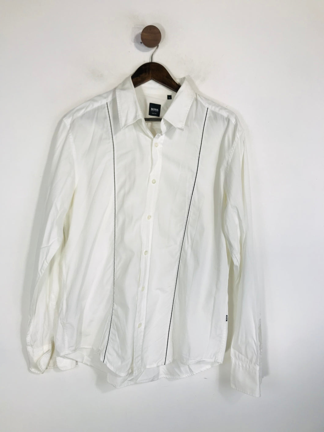 Hugo Boss Men's Cotton Button-Up Shirt | XL | White