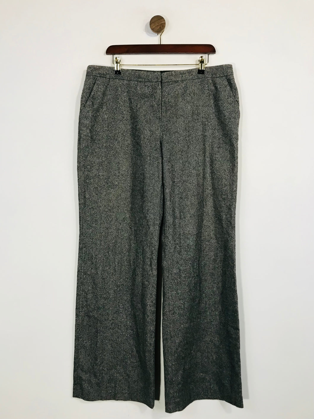 Phase Eight Women's Silk Wool Smart Trousers | UK16 | Grey