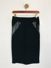 Load image into Gallery viewer, Alexander Mcqueen Women&#39;s Leather High Waist Pencil Skirt | S UK8 | Black
