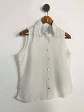 Load image into Gallery viewer, Crew Clothing Women&#39;s Linen Smart Button-Up Shirt | UK12 | White
