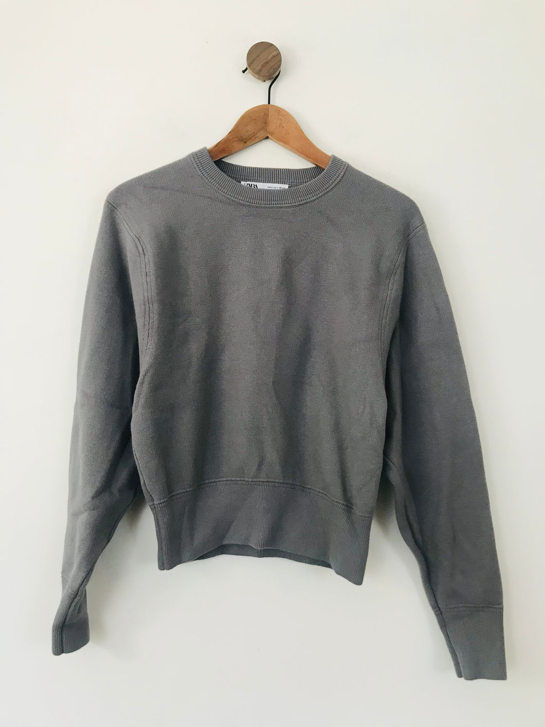 Zara Women's Sweatshirt Jumper | S UK8 | Grey