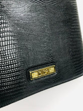 Load image into Gallery viewer, Biba Women&#39;s Faux Leather Croc Shoulder Bag | Medium | Black
