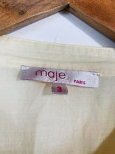 Load image into Gallery viewer, Maje Women&#39;s Embroidered Blouse | T3 UK12 | Beige
