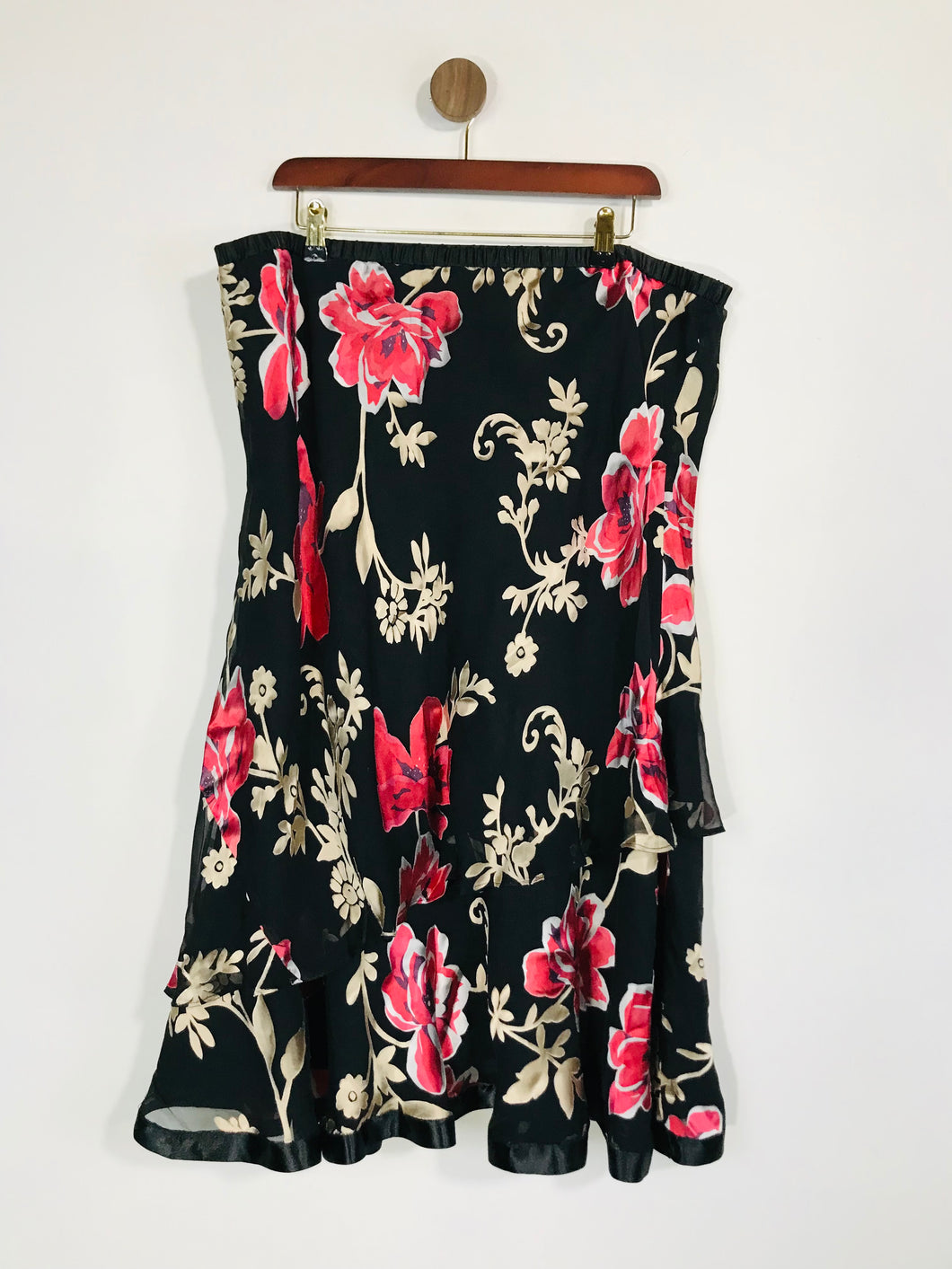 Jacques Vert Women's Floral Midi Skirt | L UK14 | Multicoloured