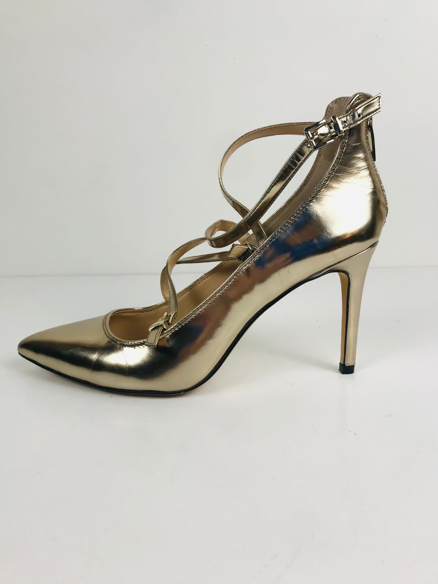 Vince Camuto Women's Patent Gold Heels, EU39 UK6
