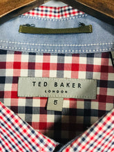 Load image into Gallery viewer, Ted Baker Men&#39;s Check Gingham Button-Up Shirt | 5 | Multicoloured
