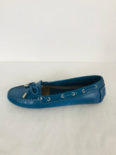 Load image into Gallery viewer, Andacco Women’s Moccasin Flats | 37 UK4 | Blue
